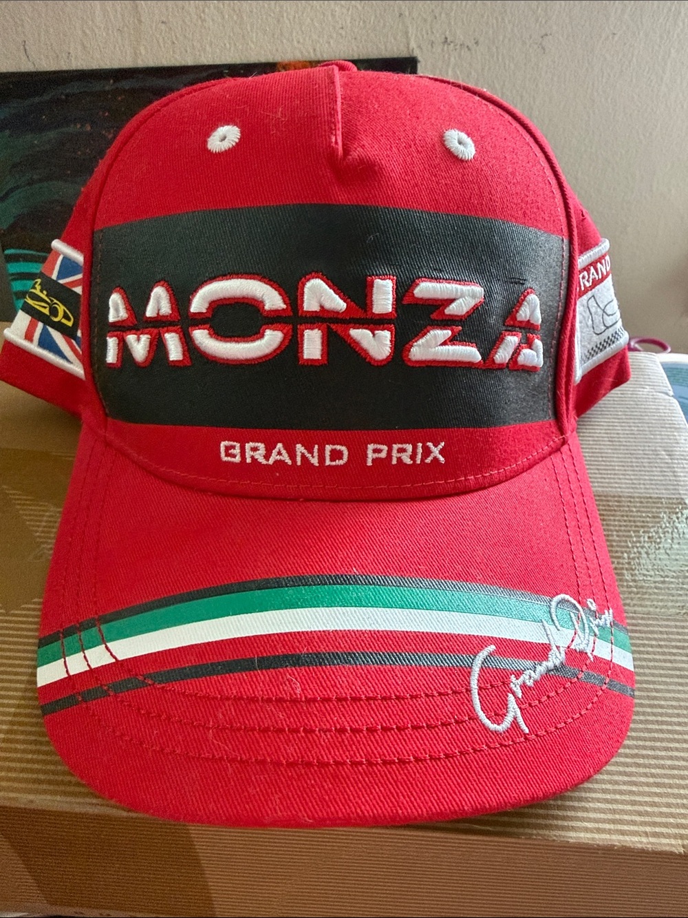 Monza Grand Prix Red Racing Cap